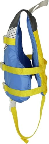 Stohlquist Kids Life Jacket 30-50 lbs Yellow/Blue USCG Approved Type III PFD