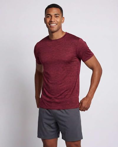 Men's Dry Fit Workout T-Shirts - 5 Pack Large - Athletic Tees