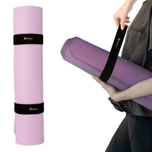 Yoga Mat Strap - Heavy Duty Bungee Organizer, 2 Pack - Black