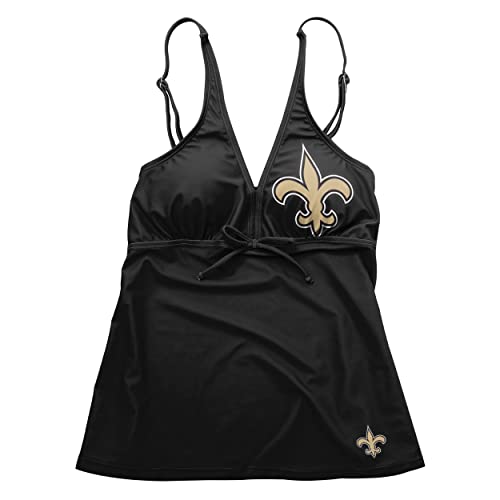 New Orleans Saints Women's Solid Tankini Bikini Top - XL