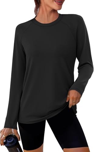 Long Sleeve Athletic Sun Shirt for Women - UPF 50+ Quick Dry