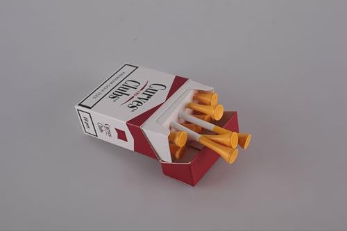 Curves & Clubs Premium Golf Tees Cigarette Box - Funny Bamboo Golf Accessories (Variation 1)