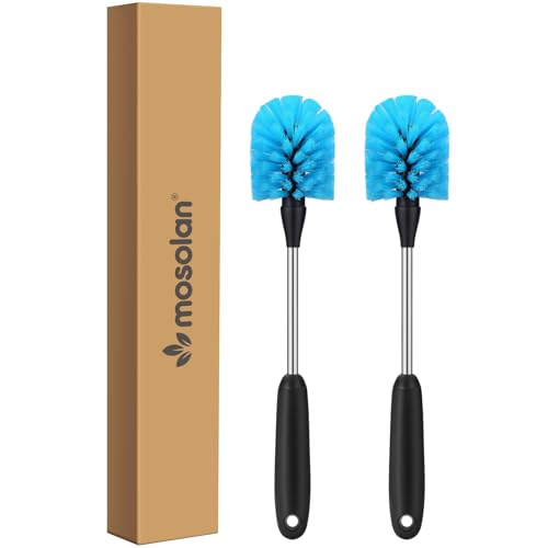 Stainless Steel Water Bottle Cleaning Brush - 2 Pack with Long Handle