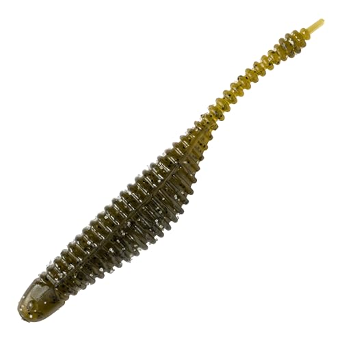 Finesse Drop Minnow - Green Pumpkin Black Flake | 2.75"