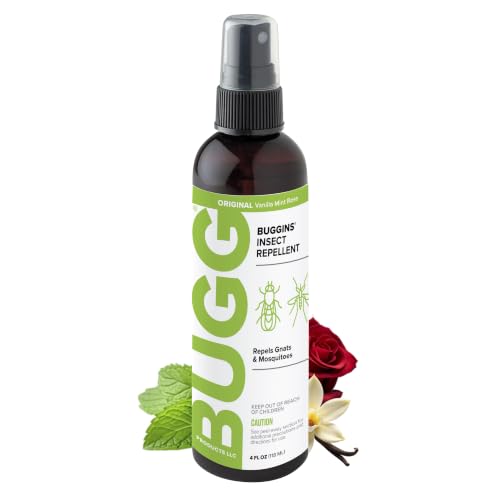 Insect Repellent Pump Spray - 4 oz - DEET Free Vanilla Mint Rose