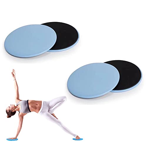 Dual Sided Gliding Discs - Core Fitness Trainer - Blue