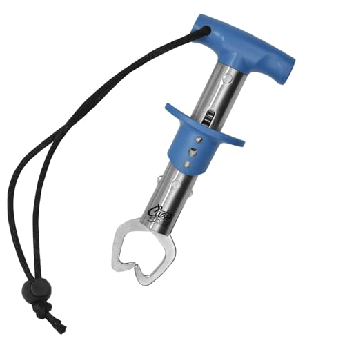 6" Fish Lip Gripper - Durable Stainless Steel Tool for Freshwater Fishing - One Size