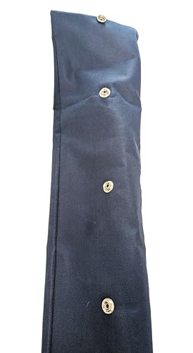 Hockey Stick Bag - Navy Blue Gear Bag with Adjustable Length - Fits 3 Sticks - Aaa Side Logo