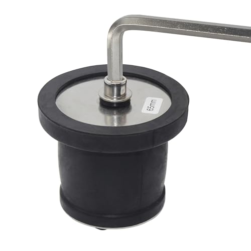 Expandable Rubber Pipe Plug 65-80mm | 2-9/16"–3-1/8" Sealing Cap for Sewer & Drainage