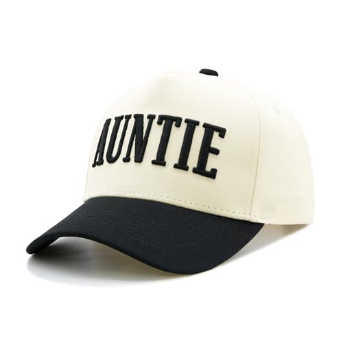 Waldeal Vintage Aunt Hat - Adjustable Embroidered Baseball Cap for Women - Black