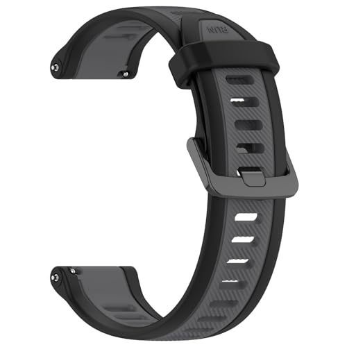 20mm Silicone Replacement Watch Band for Garmin - Black