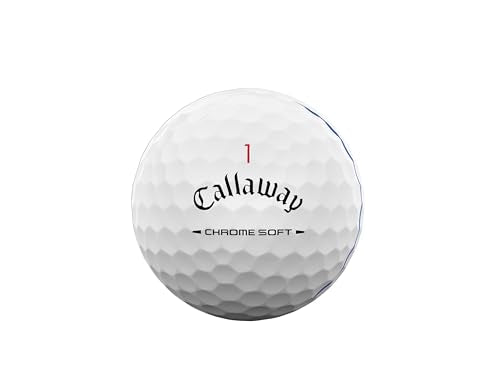Chrome Soft Golf Balls - White Triple Track, One Dozen