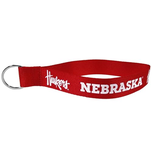 Nebraska Cornhuskers Wristlet Lanyard Key Chain - Red