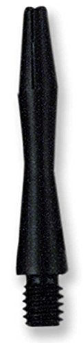 US Darts Black Aluminum Dart Shafts 1 1/4 Inch - 3 Sets with O'rings, Ex-Short Length