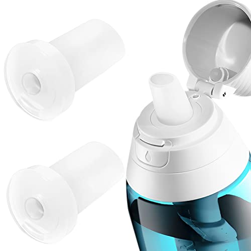 2-Pack Water Bottle Mouthpiece Replacement - Food-Grade Silicone