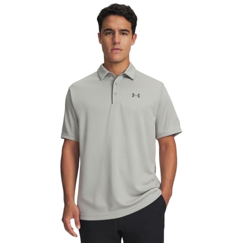 Under Armour Men's Tech Golf Polo - X-Large Titanium Pitch Gray