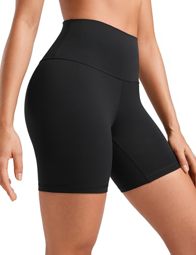High Waisted Biker Shorts 6" | Soft Compression Yoga Shorts for Women