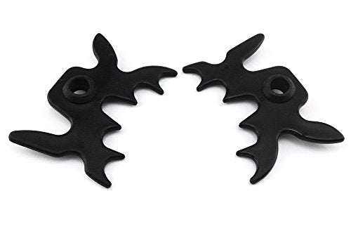 Moose Head Billiard Cue Bridge Heads - Pack of 2, Black