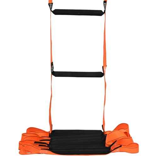 16 Feet Fire Escape Ladder Emergency Fire Ladder for 2-3 Story Homes Reusable Portable Safety Ladders for Windows, Balconies and Sailboats, Kayaks and More