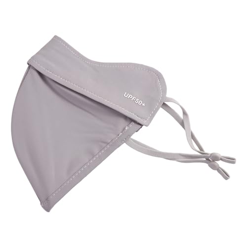 Ice Silk Face Mask - UPF 50+ Sun Protection - Grey