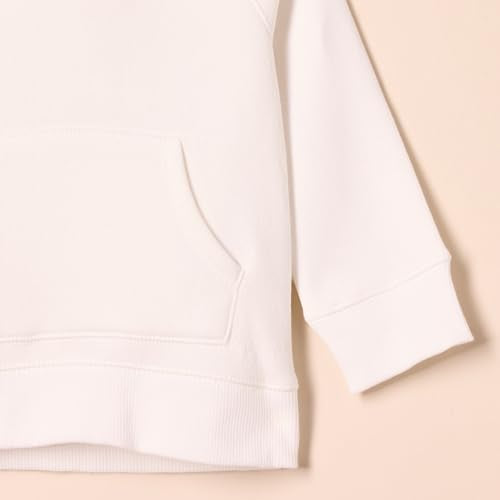 Fleece Pullover Hoodie Sweatshirt - XX-Large / White