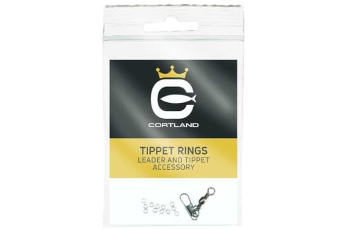 Stainless Steel Tippet Rings for Fly Fishing, 10 Pack - Strong & Lightweight