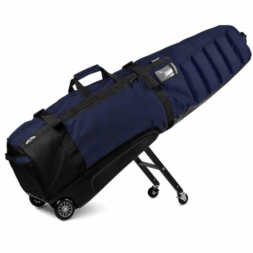 ClubGlider Meridian Golf Travel Bag - 4-Wheel Rolling System - Black