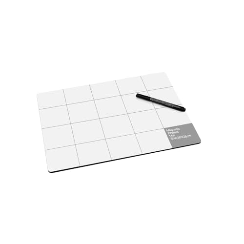 Large Size Magnetic Project Mat SHOWPIN Small Parts Work Mat with A Board Marker - Preventing The Small Screws from Getting Lost and Unorganized (9.8x11.8 inches)