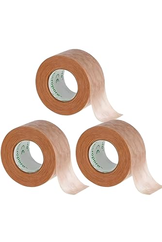 Micropore Tape - Tan, 1" Wide, 3 Count - Gentle Adhesive