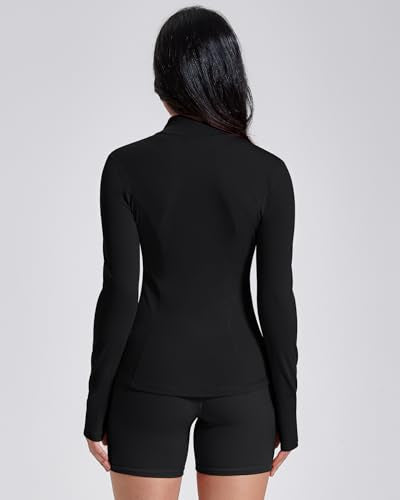 Lightweight Women's Athletic Zip Up Jacket with Pockets
