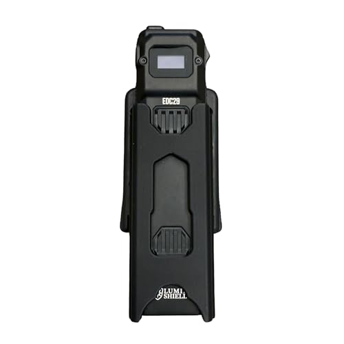 Clip & Carry EDC Belt Holster for The NITECORE EDC29 Tactical Flashlight - Secure Fit, Quick Draw Access, Lightweight EDC Holster - Flashlight not Included