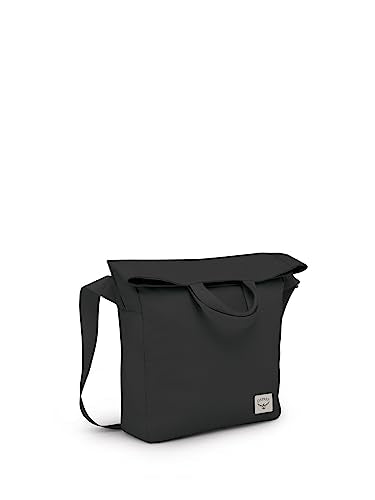 Osprey Arcane Everyday Crossbody Bag - Black, Adjustable & Fold-Over Design