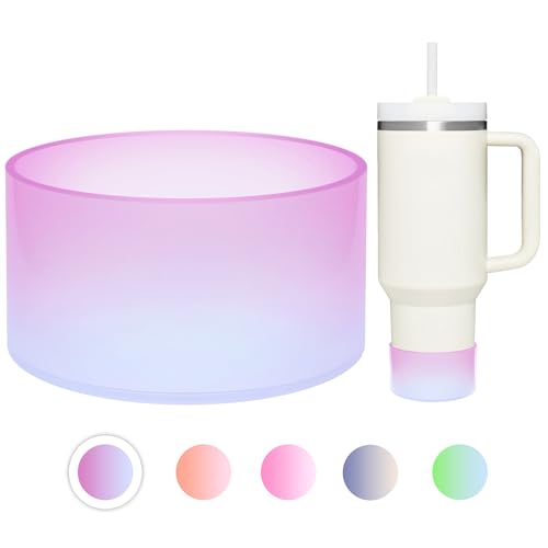 Gradient Silicone Protective Boot for 2.8-3 Inch Tumbler Base - Peach & Light Blue