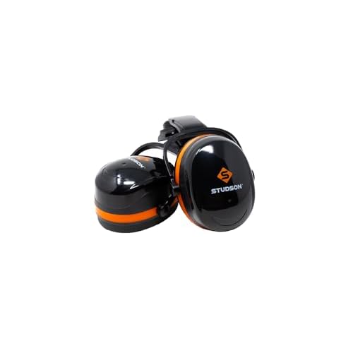 STUDSON ED-2 Ear Defender - 24 dB NRR ANSI Certified Hearing Protection - Easy-Adjust Fit - Universal 30mm Helmet Mount - Heavy-Duty Noise Reduction for Construction & Industrial Use (Dielectric)