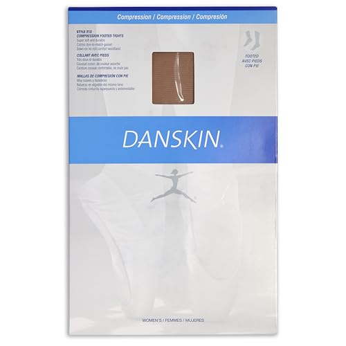Danskin Women's Compression Footed Tights - Light Toast, Size B