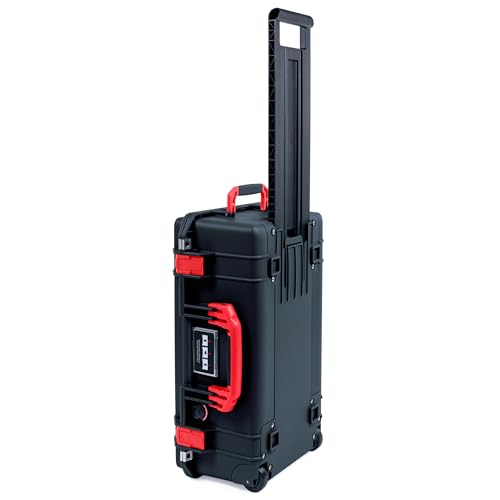 Pelican Air 1535 Carry-On Case - Black with Red Handles & Latches
