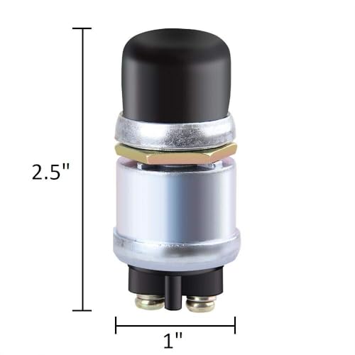 12V Golf Cart Horn Switch Button with Dust Cover - Universal Fit
