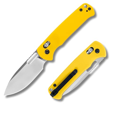 CJRB Hectare-Alt Pocket Knife Yellow 3.11'' AR-RPM9 Steel Blade, G10 Handle