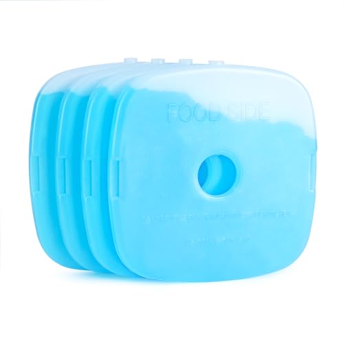 Ultra-Slim Ice Packs for Lunch Boxes & Coolers - 4.8x4.8in