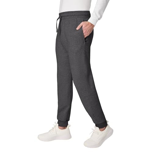 Hanes Men's EcoSmart Fleece Joggers Large Smoke Gray 30.5" Lounge Pants