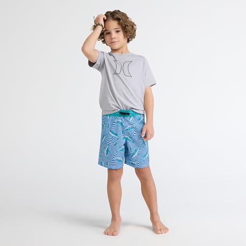 Hurley Boys' Hydro Shark Pull-On Swim Trunks with Liner - 4/Size