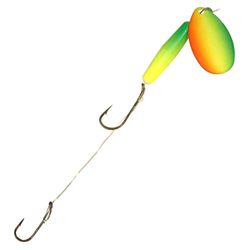 Float'N Crawler Hauler Fishing Rig - Firetiger, #4 Indiana Blade, 40" Leader