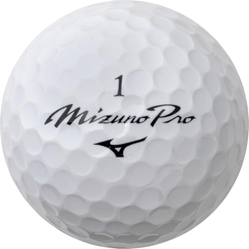 Mizuno PRO S Golf Balls - White, 1 Dozen, High-Performance Distance & Control