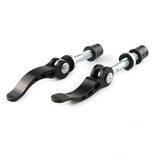 Bike Seat Clamp Quick Release - 2-Pack, M8x65, Black