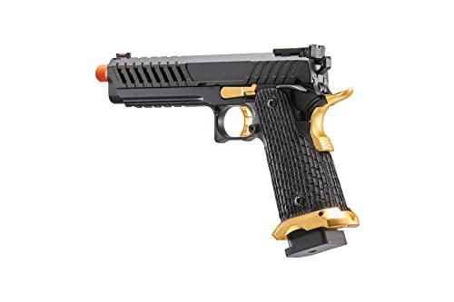 Hi-Capa Gas Blowback Airsoft Pistol - Full Steel - Black & Gold
