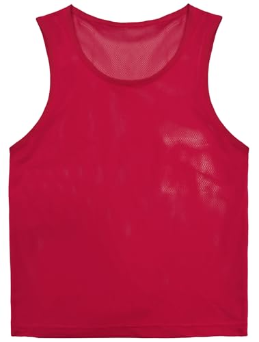 Reversible Youth Sports Practice Vests - 12 Pack Lightweight Mesh