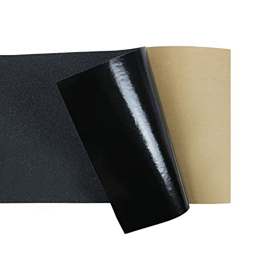 Skateboard Grip Tape - 9" x 33" Black/White - Heavy Duty Traction