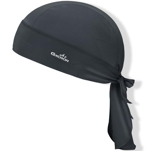 Breathable Skull Cap Bandana for Men & Women - Black