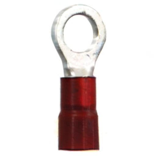 Marine Grade Nylon Ring Terminals - 8 AWG, 1/4" Screw, 2-Pack