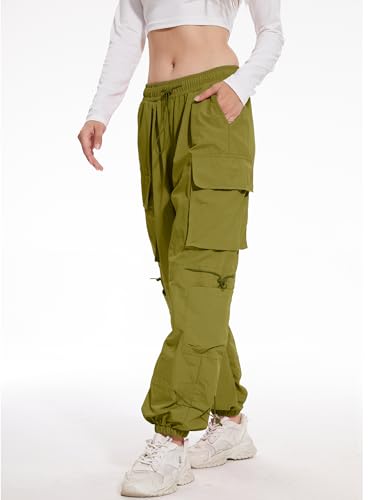 High Waist Women's Cargo Pants - Y2K Streetwear Trousers
